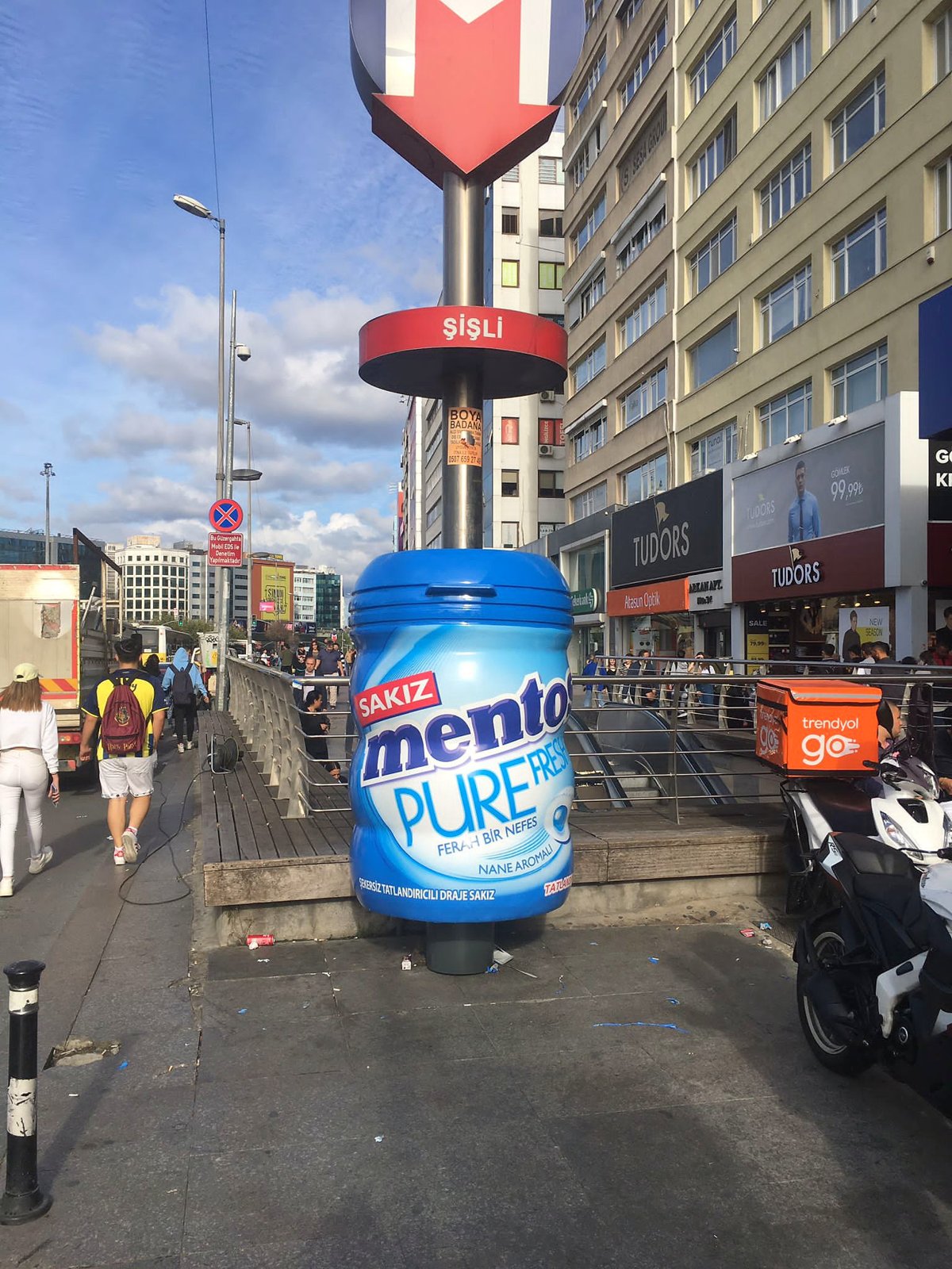Mentos — Ürün formunda kolon