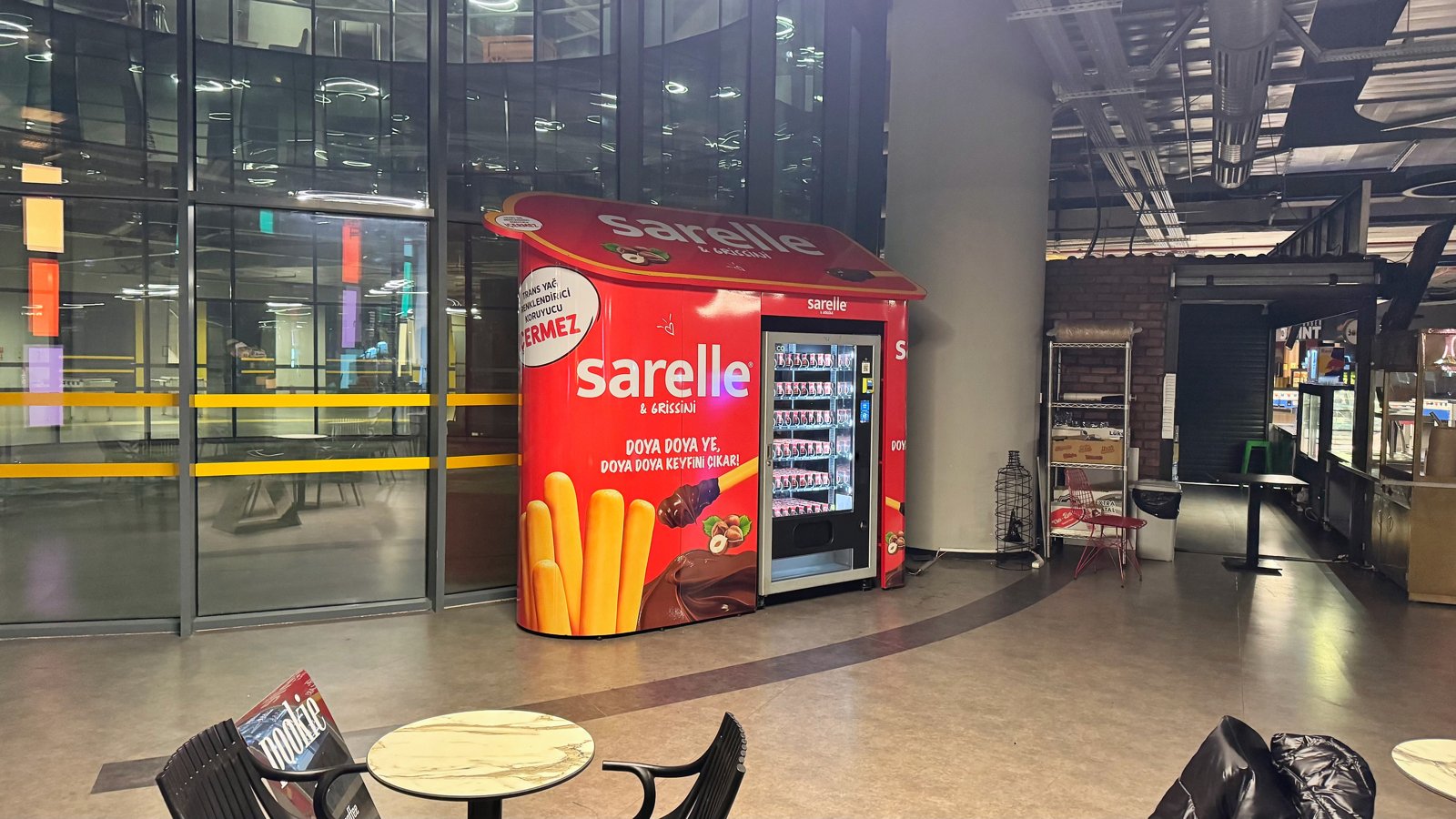 Sarelle — Markalı otomat deneyimi